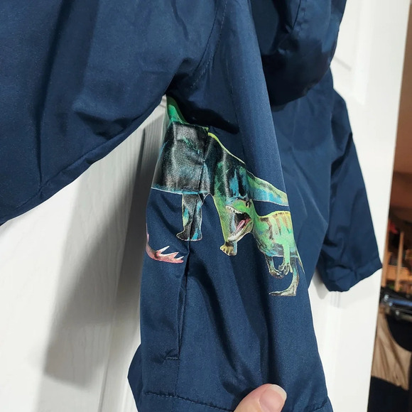 Carter's Baby Boy Dino Print Design Mid-weight Jacket in Size 24 Months - Picture 5 of 10
